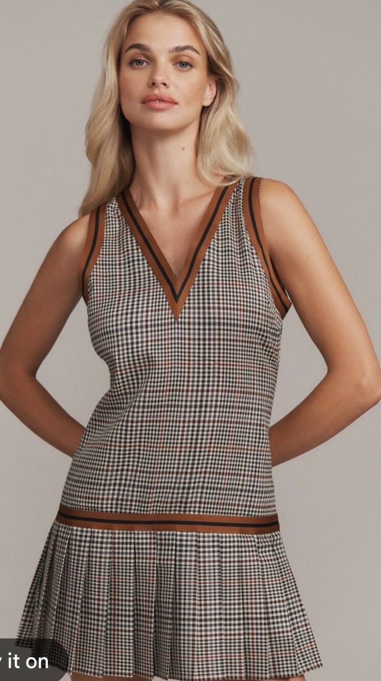 NWOT Find Me Now Glastonbury Vest Pleated Mini Dress